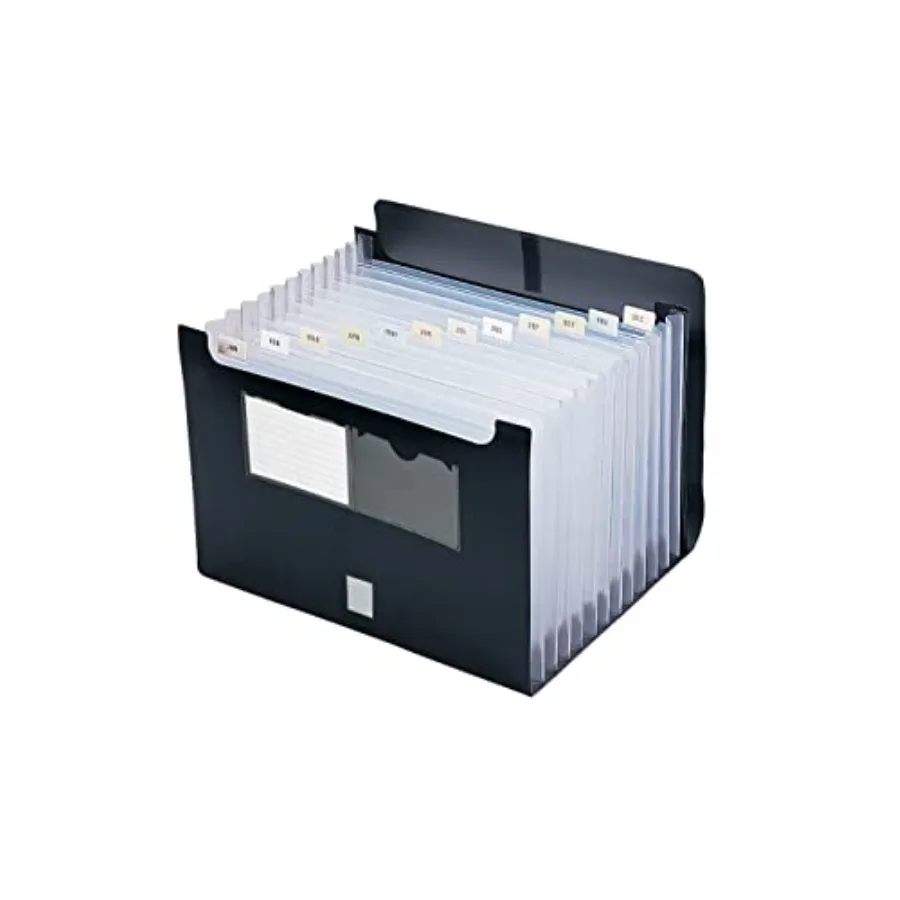 Poly Desktop Expanding File, 12 Pockets, Flap Closure, Alphabetic A-Z and Monthly (Jan-Dec) Tab Inserts, Size, (70845
Poly Desktop Expanding File, 12 Pockets, Flap Closure, Alphabetic A-Z and Monthly (Jan-Dec) Tab Inserts, Size, (70845