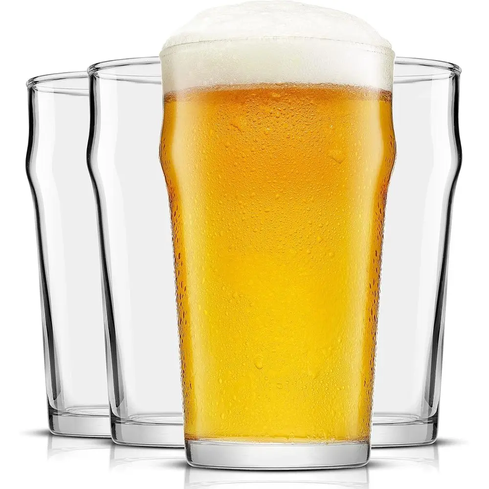 Set of 4 Oversized 19oz Pint Glasses - Traditional Pub Style for Beer, Stout, and Lager
Set of 4 Oversized 19oz Pint Glasses - Traditional Pub Style for Beer, Stout, and Lager