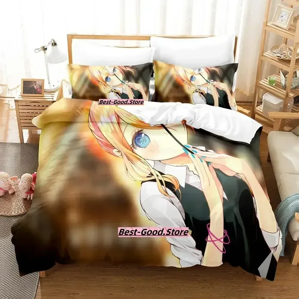 Kaguya-sama Love is War 3D Kawaii Girls camas Printed Bed Set Duvet Cover Pillowcase Bedding Set Linen Sheet Quilt Cover Size
Kaguya-sama Love is War 3D Kawaii Girls camas Printed Bed Set Duvet Cover Pillowcase Bedding Set Linen Sheet Quilt Cover Size