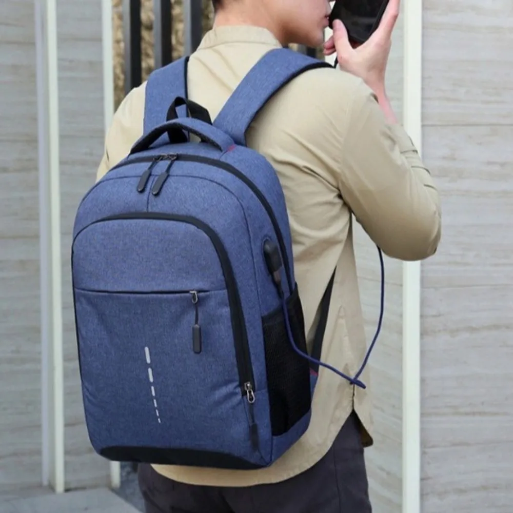Large Capacity Student Backpack Oxford Cloth Multifunctional Computer Rucksack Solid Color Multiple Pockets Business Backpack
Large Capacity Student Backpack Oxford Cloth Multifunctional Computer Rucksack Solid Color Multiple Pockets Business Backpack