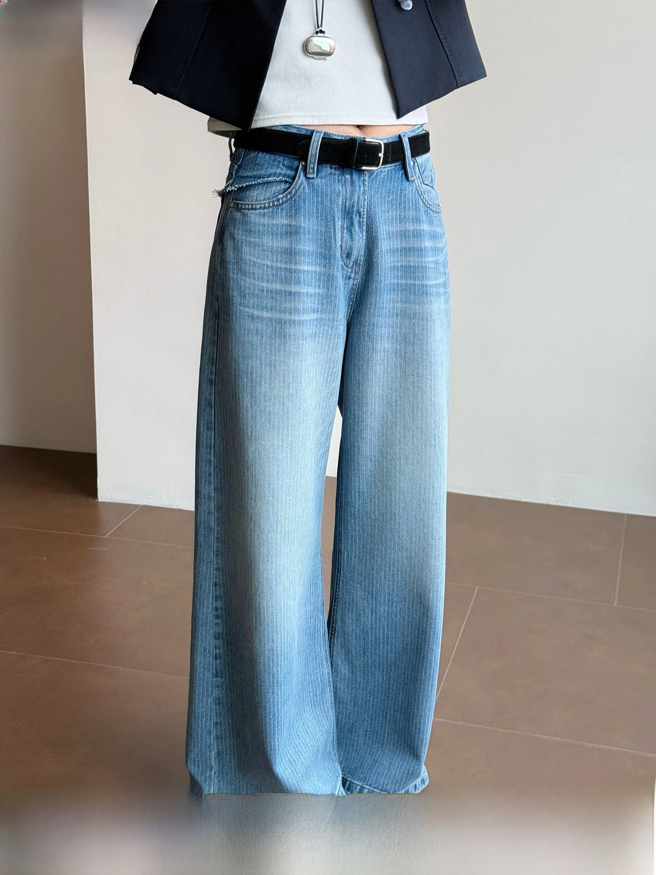 Tasyavan Stylish American Retro Bamboo Pattern Loose Wide Leg Jeans Women's Fashionable Casual Loose Fit Denim Pants
Tasyavan Stylish American Retro Bamboo Pattern Loose Wide Leg Jeans Women's Fashionable Casual Loose Fit Denim Pants