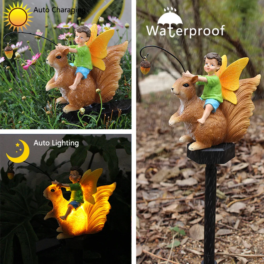 Solar Squirrel Resin Lawn Light Decorative Garden Yard Stake Outdoor Solar Lamp Night Lawn Light Squirrel Decoration
Solar Squirrel Resin Lawn Light Decorative Garden Yard Stake Outdoor Solar Lamp Night Lawn Light Squirrel Decoration