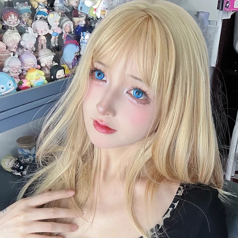 Blonde Women Long Straight Lolita Cosplay Synthetic Wigs with Bangs Fluffy Heat Resistant Wig for Daily Party
Blonde Women Long Straight Lolita Cosplay Synthetic Wigs with Bangs Fluffy Heat Resistant Wig for Daily Party