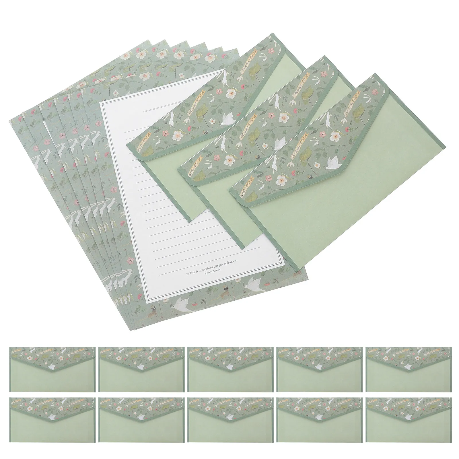 1Set Olive Green Floral Stationery Kit Lined Letter Paper Envelopes Retro Chinese Style for Thanksgiving Gratitude Cards Women
1Set Olive Green Floral Stationery Kit Lined Letter Paper Envelopes Retro Chinese Style for Thanksgiving Gratitude Cards Women