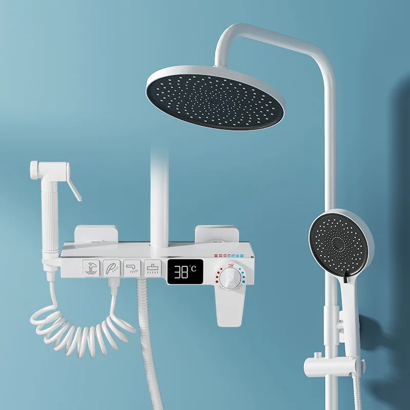 Умный цифровой термостатический настенный душевой набор с смесителем
Умный цифровой термостатический настенный душевой набор с смесителем