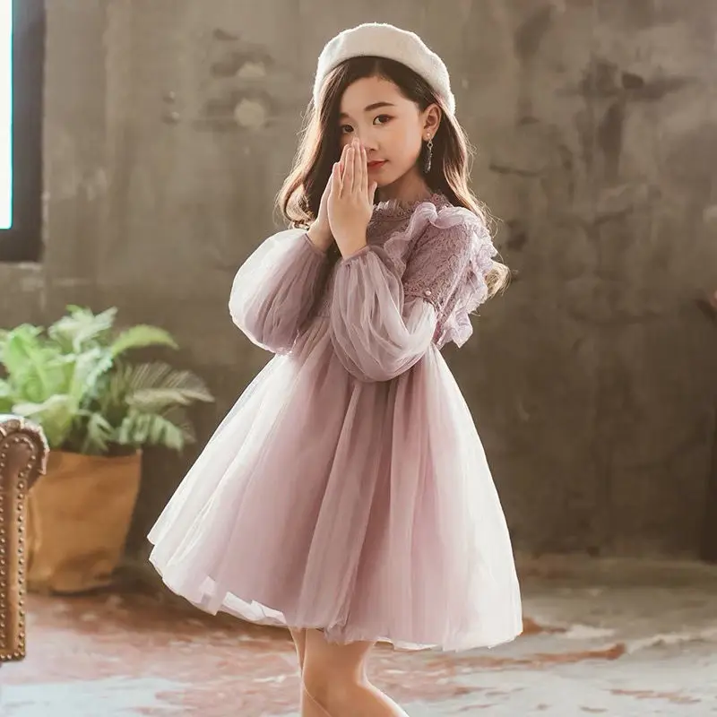 Girls' Dress Spring and Autumn Outfit2025New long-sleeve lace princess dress for little girls with puffy tulle bodysuit
Girls' Dress Spring and Autumn Outfit2025New long-sleeve lace princess dress for little girls with puffy tulle bodysuit