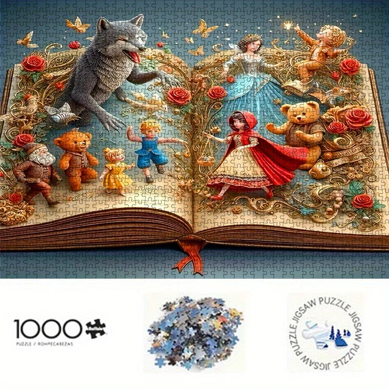 1000pcs Paper Jigsaw Puzzle, Puzzle, Fairy Tale, Forest, Little Red Riding Hood, Adult Puzzle, Paper Puzzle, Suitable for Fami
1000pcs Paper Jigsaw Puzzle, Puzzle, Fairy Tale, Forest, Little Red Riding Hood, Adult Puzzle, Paper Puzzle, Suitable for Fami