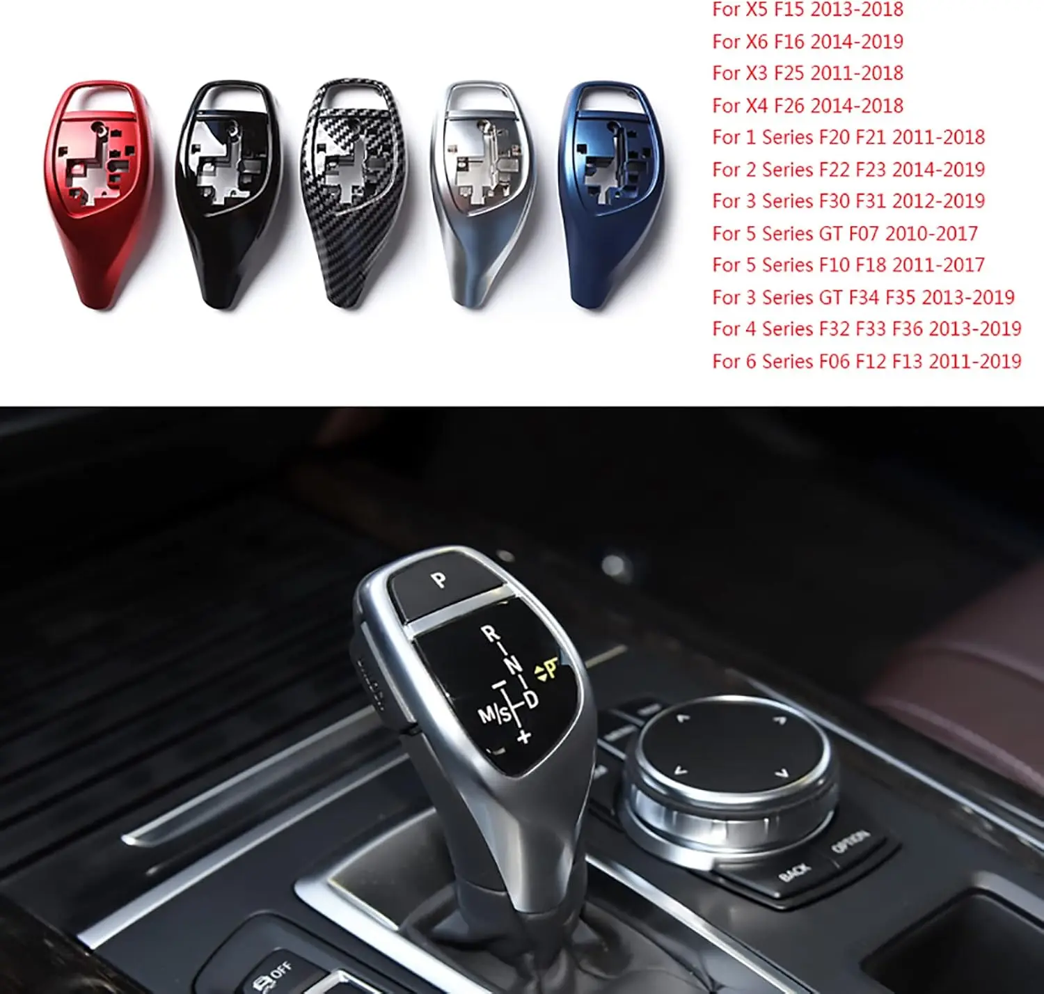 LHD Shift Lever Cover For BMW M Sport F30 F10 3 4 5 6 Series Lever Gear knob Gear Shift knob Gear Lever knob Gear Stick
LHD Shift Lever Cover For BMW M Sport F30 F10 3 4 5 6 Series Lever Gear knob Gear Shift knob Gear Lever knob Gear Stick