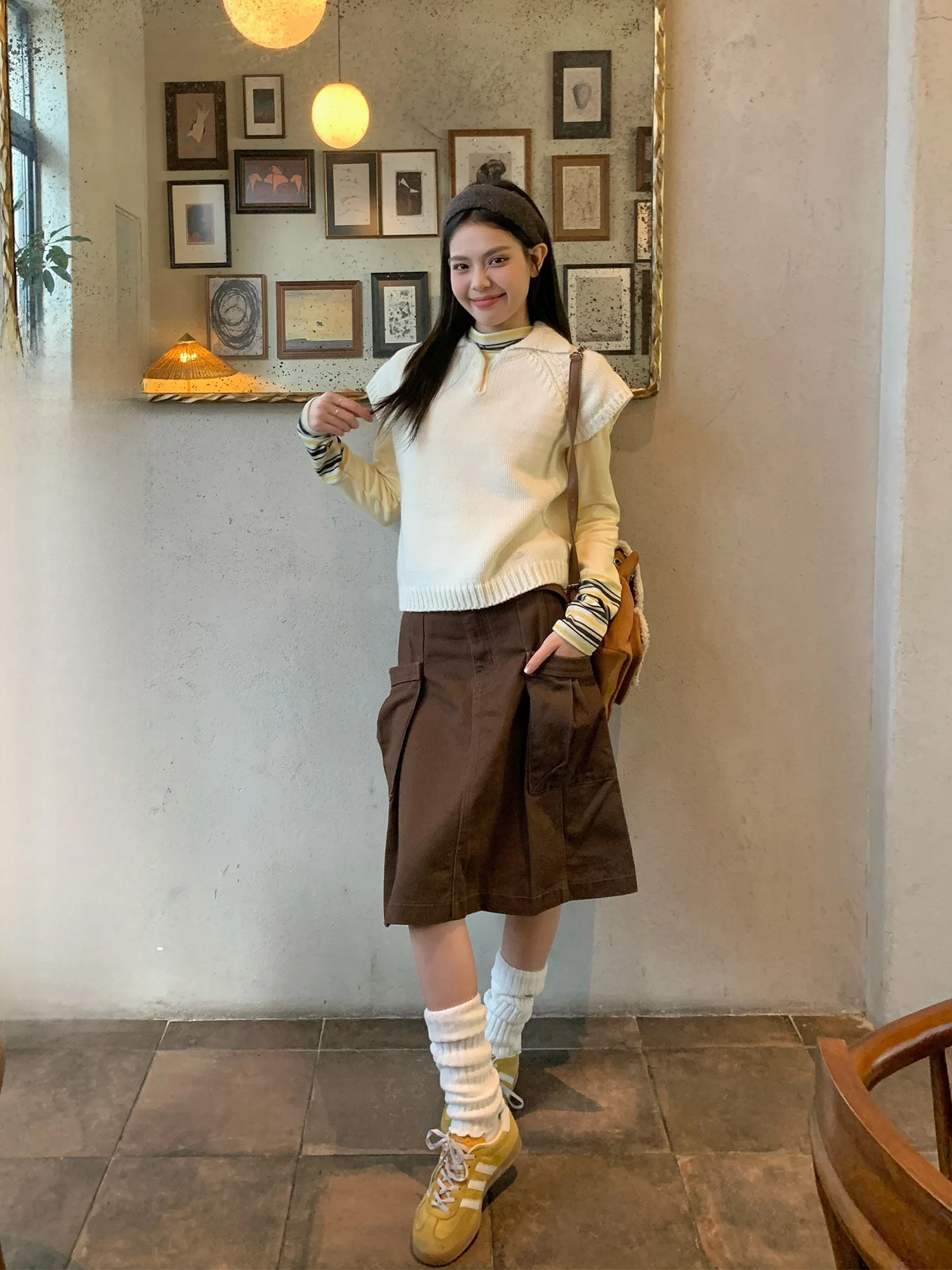 Юбка трапециевидной формы с высокой талией, женская кофейная юбка для похудения, зимняя новая корейская версия, юбка для поездок на работу
Юбка трапециевидной формы с высокой талией, женская кофейная юбка для похудения, зимняя новая корейская версия, юбка для поездок на работу