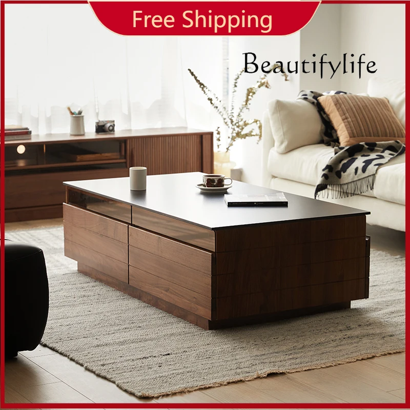 X Nordic Solid Wood Coffee Table Living Room Black Walnut Log Simple Light Luxury Rock Plate Tea Table Household Table
X Nordic Solid Wood Coffee Table Living Room Black Walnut Log Simple Light Luxury Rock Plate Tea Table Household Table