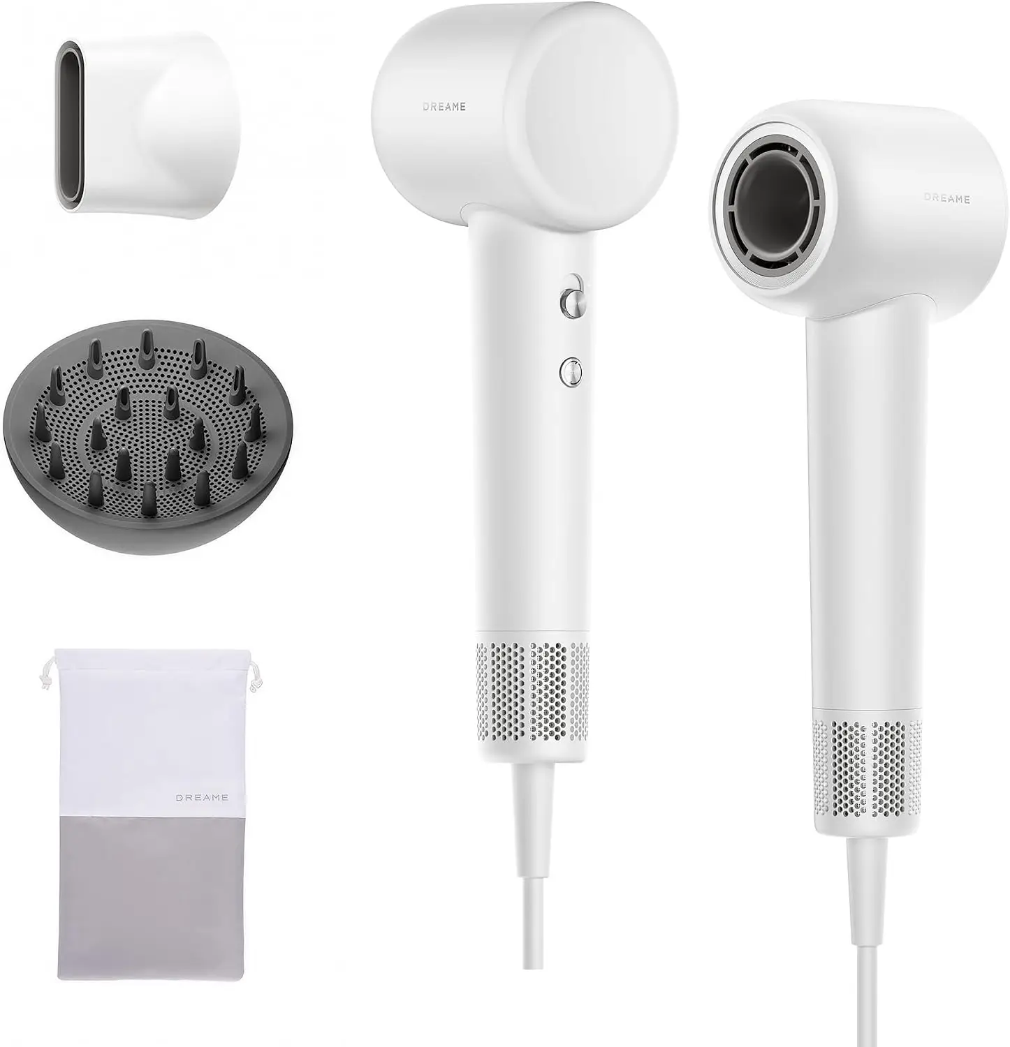 110,000RPM High Speed Hair Dryer with Diffuser, Fast Drying, 200M Negative Ions, Smart Heat Control, Compact for Travel
110,000RPM High Speed Hair Dryer with Diffuser, Fast Drying, 200M Negative Ions, Smart Heat Control, Compact for Travel