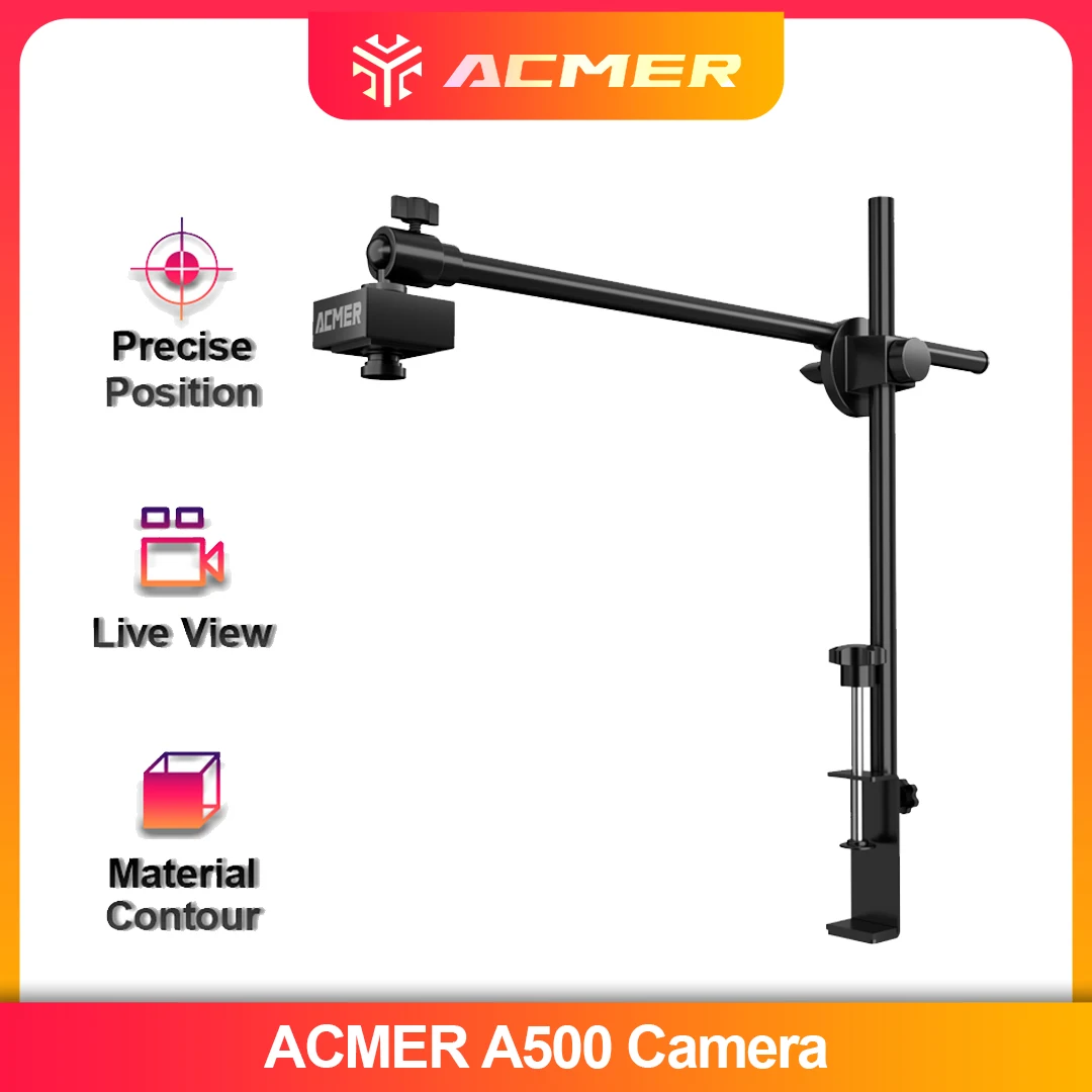 ACMER A500 5MP Camera 100° Wide-angle Lens Batch Engraving Real-time Preview 450*450mm Workspace for 95% Frame Laser Engravers
ACMER A500 5MP Camera 100° Wide-angle Lens Batch Engraving Real-time Preview 450*450mm Workspace for 95% Frame Laser Engravers