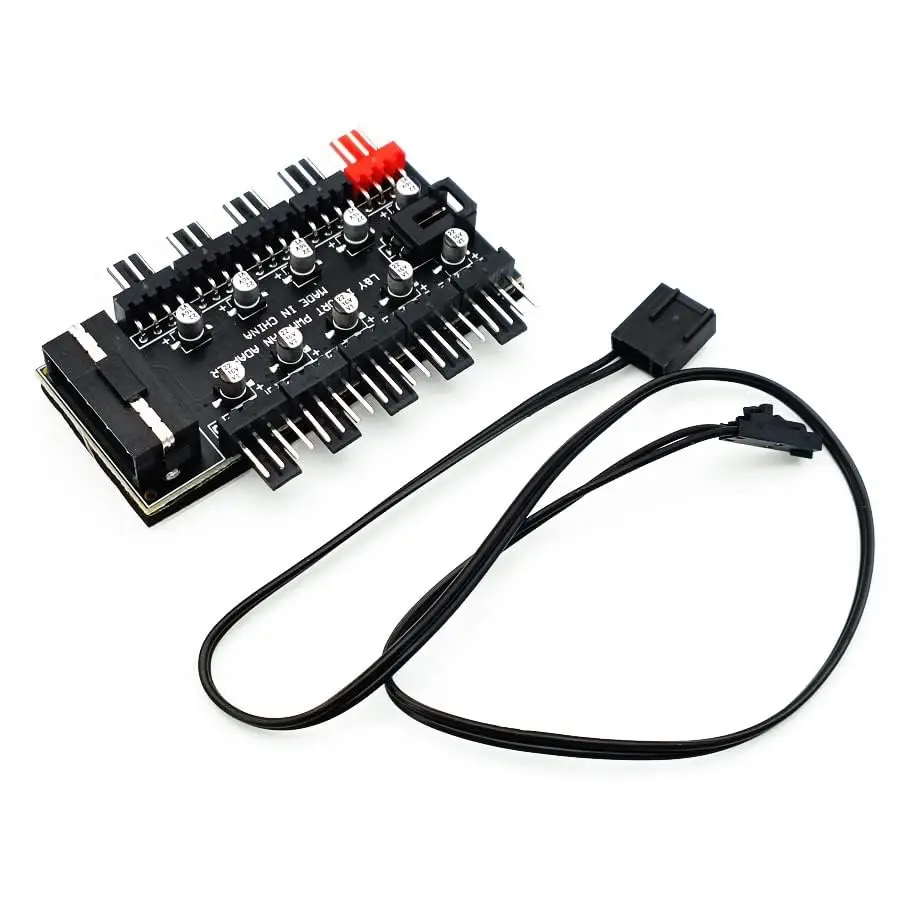 PWMHUB10D50 10 Ports PWM 4pin CPU Cooler / Case / Chassis Cooling Fan Hub,10 Port 12V 4 Pin Fan PWM Fan Hub Controller
PWMHUB10D50 10 Ports PWM 4pin CPU Cooler / Case / Chassis Cooling Fan Hub,10 Port 12V 4 Pin Fan PWM Fan Hub Controller