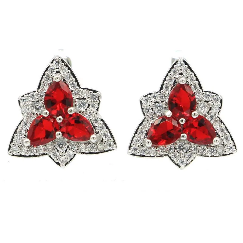 15x15mm 4g Princess Cut Pretty Red Blood Ruby CZ Daily Wear Silver Earrings 
15x15mm 4g Princess Cut Pretty Red Blood Ruby CZ Daily Wear Silver Earrings