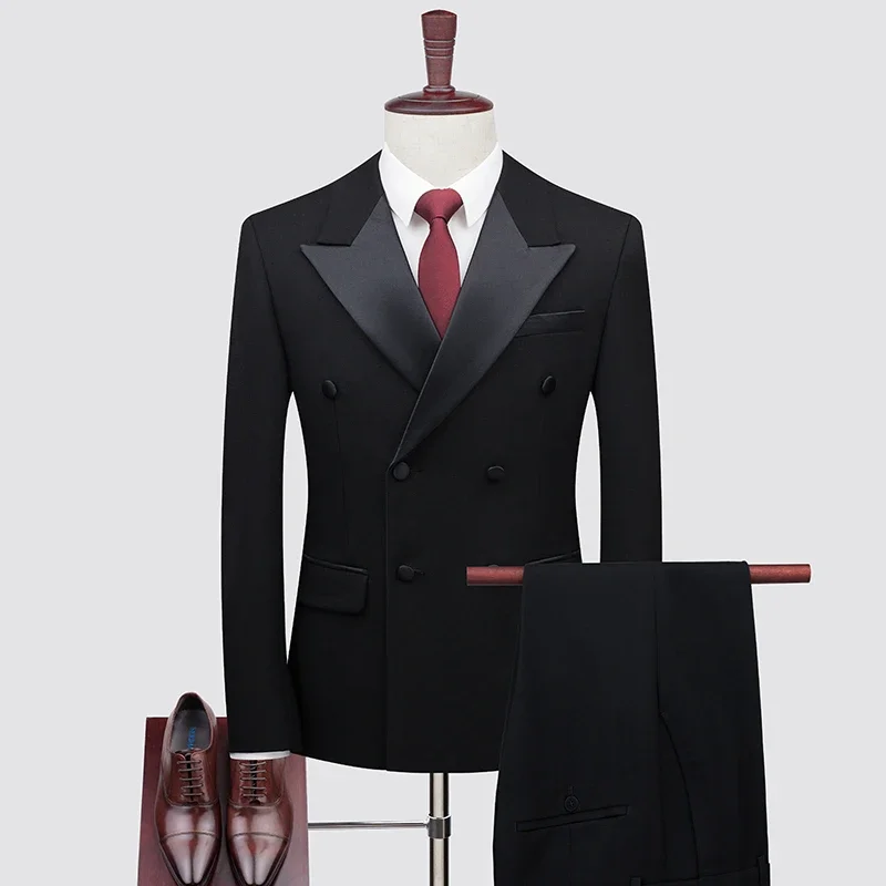 2025 High-End With Vest Trousers Double-Breasted Groom Wedding Fashion Men's Suit Three-Piece Set
2025 High-End With Vest Trousers Double-Breasted Groom Wedding Fashion Men's Suit Three-Piece Set