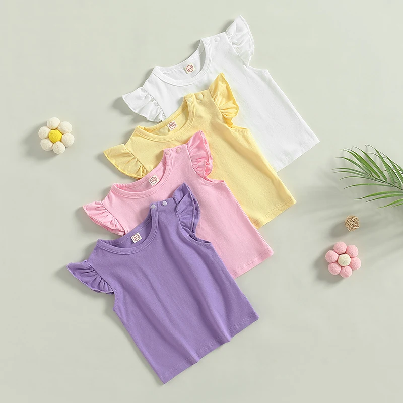 Kid Girls Shirt, Fly Sleeve Round Neck Solid Color Street Party Casual Loose Spring Summer Tops
Kid Girls Shirt, Fly Sleeve Round Neck Solid Color Street Party Casual Loose Spring Summer Tops
