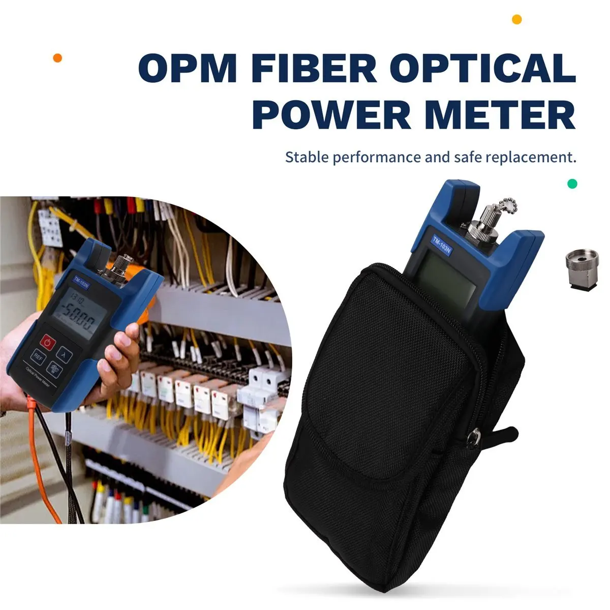 Y69A OPM Fiber Optical Power Meter TM-103N Fiber Optical Cable Tester Optical Tester FC SC Connector -50-+26dB
Y69A OPM Fiber Optical Power Meter TM-103N Fiber Optical Cable Tester Optical Tester FC SC Connector -50-+26dB