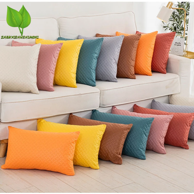 Soft Cushion Cover Cozy Print Decorative Pillow Cover for Living Room Sofa Decor Pillowcase Solid Color Cushion Case 45x45cm 1pc
Soft Cushion Cover Cozy Print Decorative Pillow Cover for Living Room Sofa Decor Pillowcase Solid Color Cushion Case 45x45cm 1pc