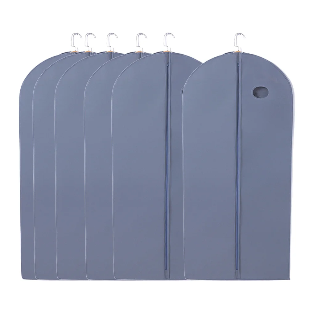 6Pcs Clothes Cover Dust Storage Bags Breathable Thickened Non-Woven Fabric Garment Protectors for Suits Coats Grey M
6Pcs Clothes Cover Dust Storage Bags Breathable Thickened Non-Woven Fabric Garment Protectors for Suits Coats Grey M