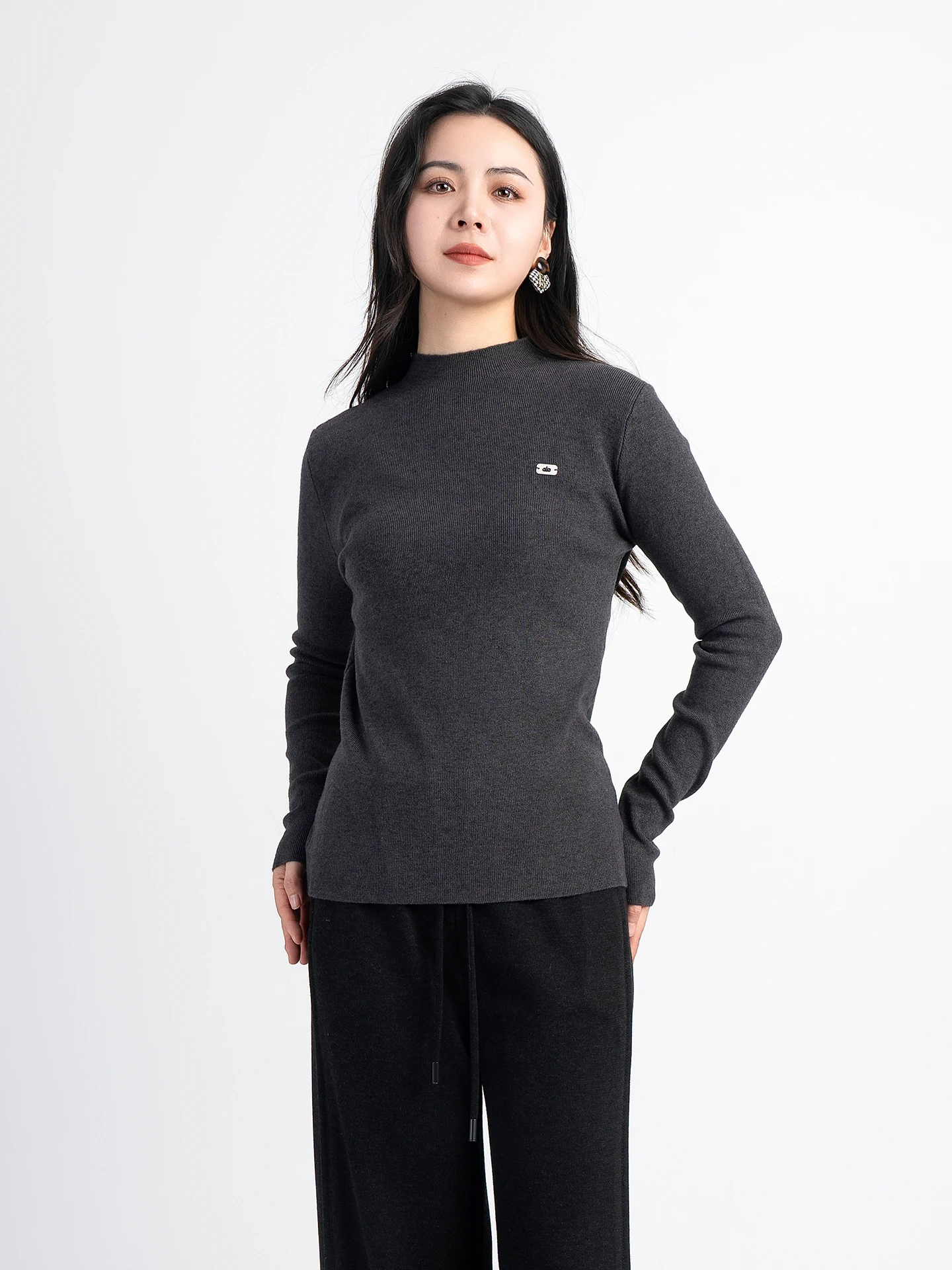Zhang Winter New Sle Knitted Slim Fit Long Sve f High Collar Base irt Faionable Casual Polyester Fiber Blend
Zhang Winter New Sle Knitted Slim Fit Long Sve f High Collar Base irt Faionable Casual Polyester Fiber Blend