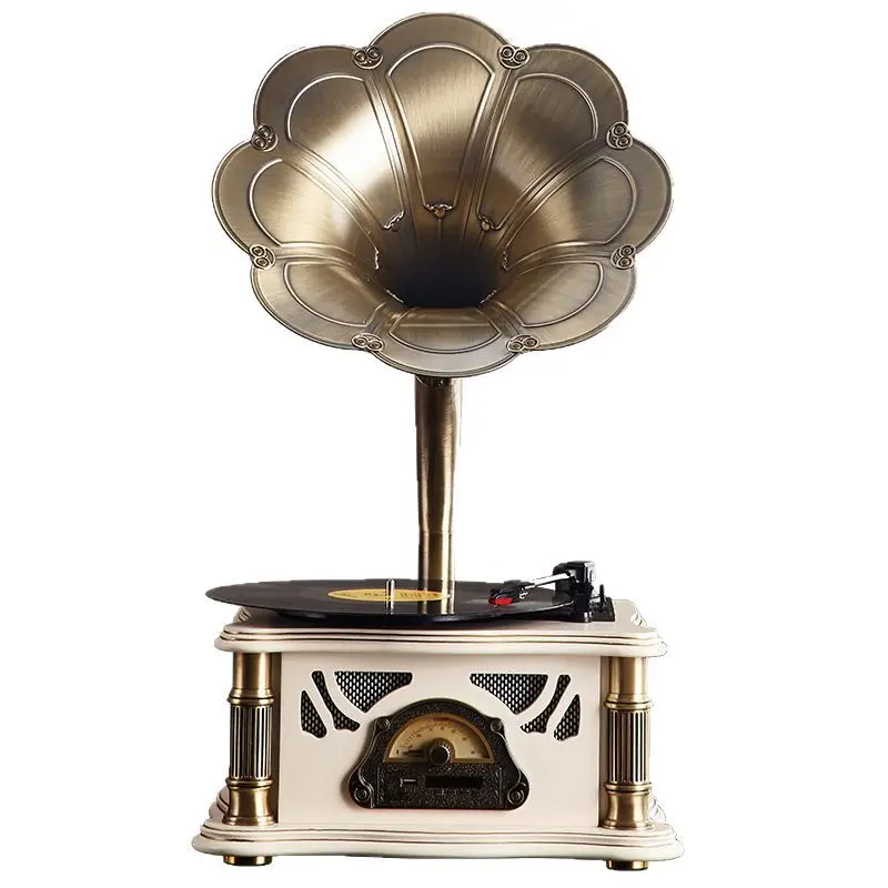 Vintage Retro Gramophone with Handcrafted Gilded Horn BT 5.0 FM Radio Turntable 2.0 Stereo for Living Room Bedroom Home Decor
Vintage Retro Gramophone with Handcrafted Gilded Horn BT 5.0 FM Radio Turntable 2.0 Stereo for Living Room Bedroom Home Decor