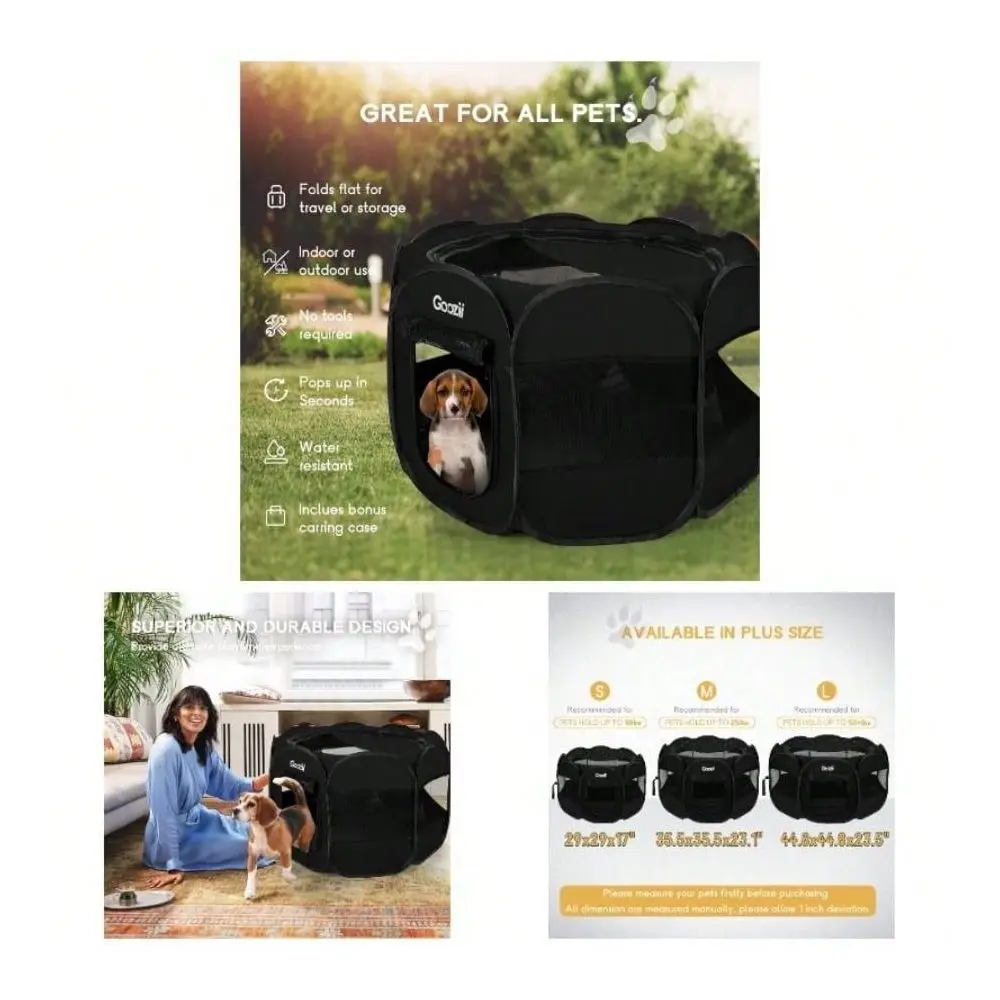 Playpen Indoor Cats Enclosed, Portable Foldable Dog Playpen Outdoor Tent Crate Cage With Zipper Top Cover Door Kitten Puppy Out
Playpen Indoor Cats Enclosed, Portable Foldable Dog Playpen Outdoor Tent Crate Cage With Zipper Top Cover Door Kitten Puppy Out