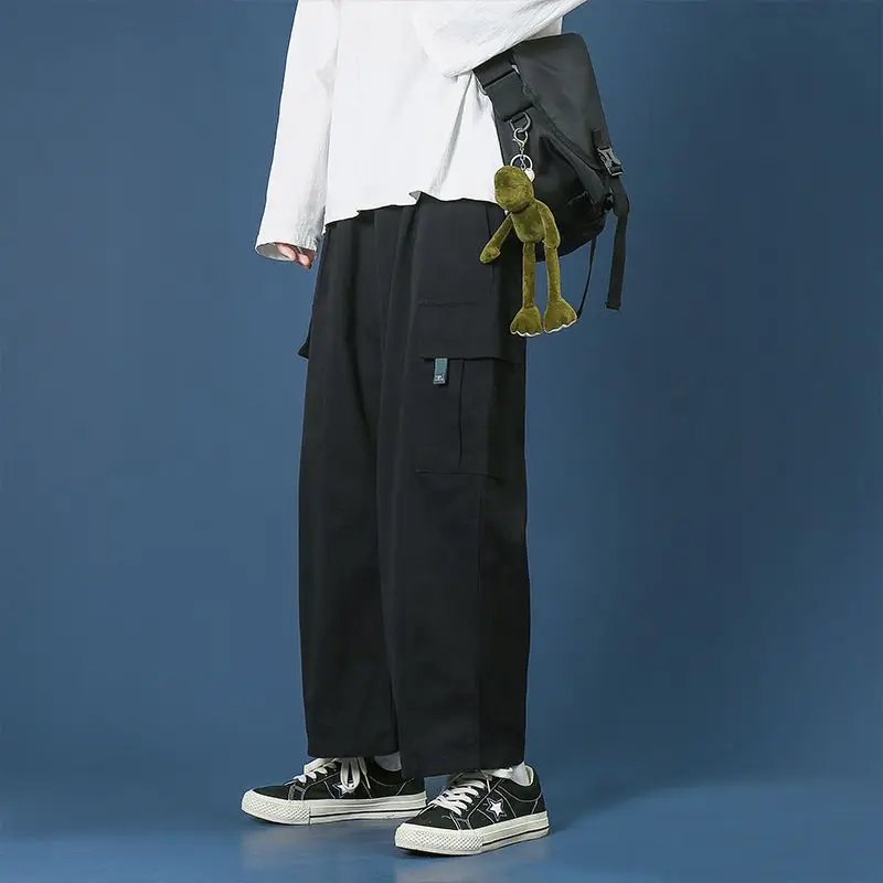 2023 Men Spring Autumn New Casual Wide Leg Trousers Men's Loose Straight Pants Male Streetwear Solid Pocket Cargo Pants F590
2023 Men Spring Autumn New Casual Wide Leg Trousers Men's Loose Straight Pants Male Streetwear Solid Pocket Cargo Pants F590