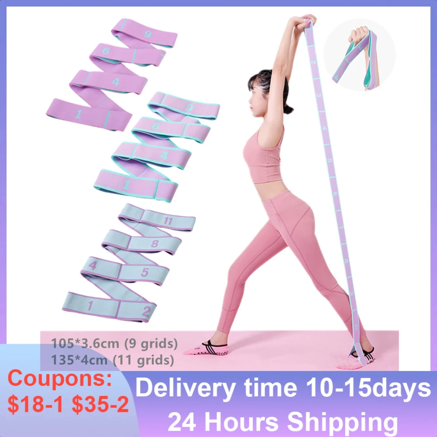Yoga Rope Pull Strap Belt Stretch Resistance Band Yoga Pilates Fitness Exercise Belts Latin Dance Training Elastic Bands
Yoga Rope Pull Strap Belt Stretch Resistance Band Yoga Pilates Fitness Exercise Belts Latin Dance Training Elastic Bands