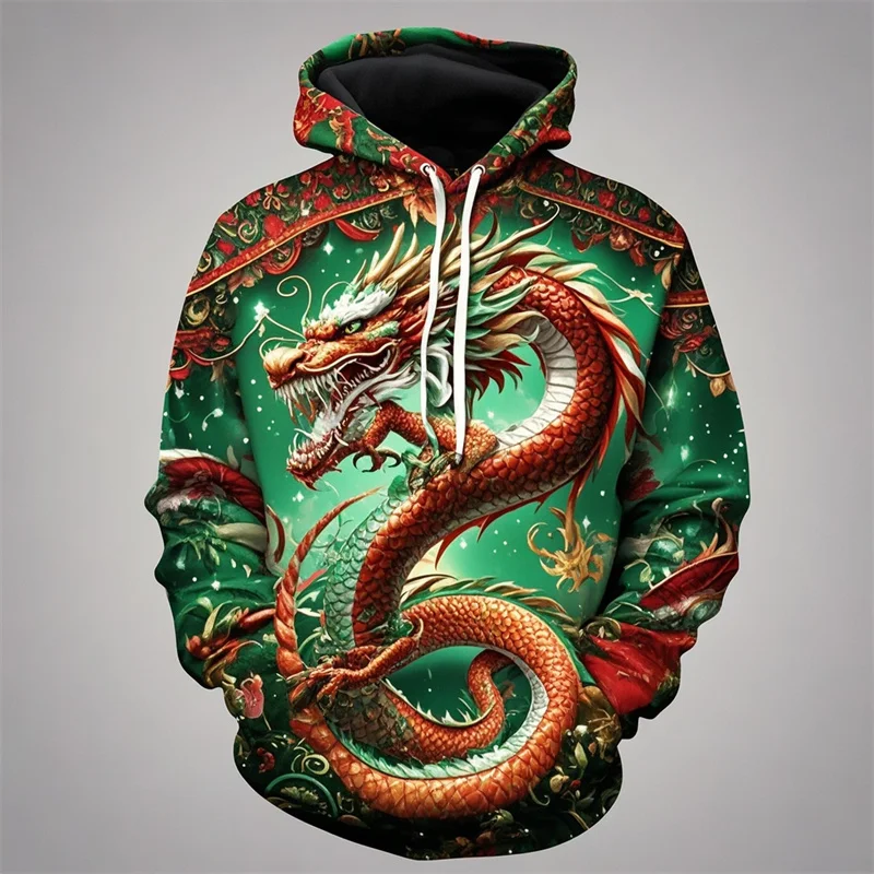Cool Dragon Pattern Hoodie For Men Colorful Animal 3D Printed Long Sleeves Casual Pullover Street Tops Hoodies Loose Sweatshirt
Cool Dragon Pattern Hoodie For Men Colorful Animal 3D Printed Long Sleeves Casual Pullover Street Tops Hoodies Loose Sweatshirt
