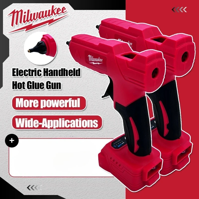 Milwaukee Electric Hot Glue Gun Cordless Melt Glue Gun DIY Tool 18V Battery Glue Stick Hot Melt Welding Air Gun Power Tools
Milwaukee Electric Hot Glue Gun Cordless Melt Glue Gun DIY Tool 18V Battery Glue Stick Hot Melt Welding Air Gun Power Tools