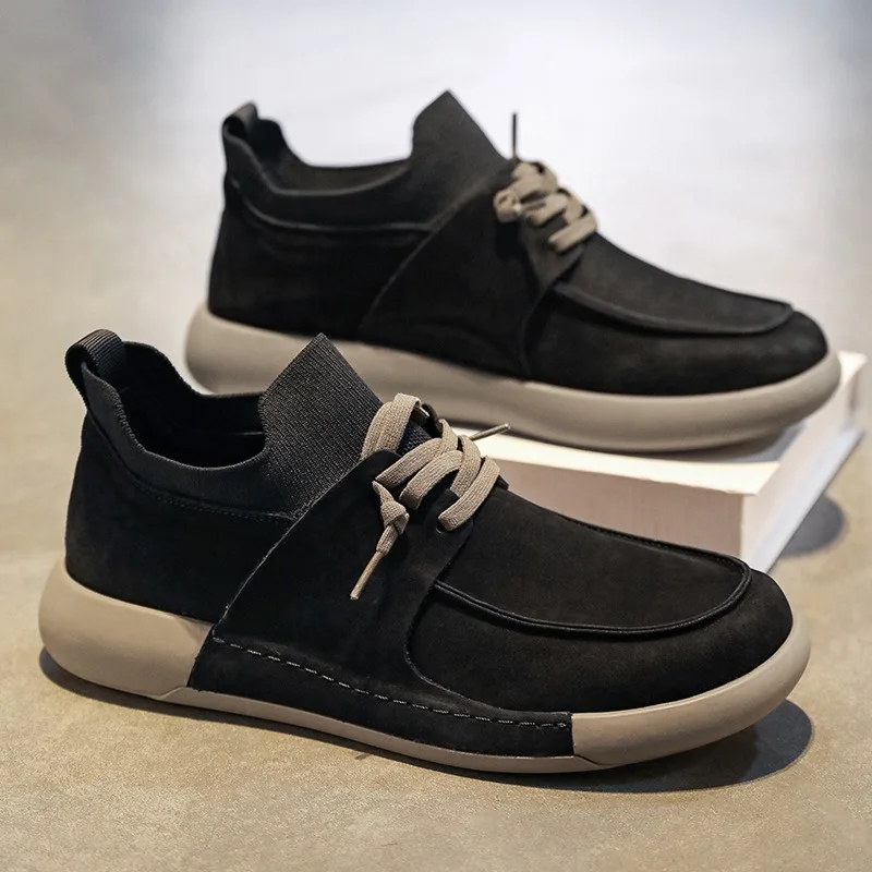 Fashion Suede Leather Men's Walking Shoes Non-slip Simple Casual Shoes Classic Male Outdoor Footwear Men New Design Driving Shoe
Fashion Suede Leather Men's Walking Shoes Non-slip Simple Casual Shoes Classic Male Outdoor Footwear Men New Design Driving Shoe