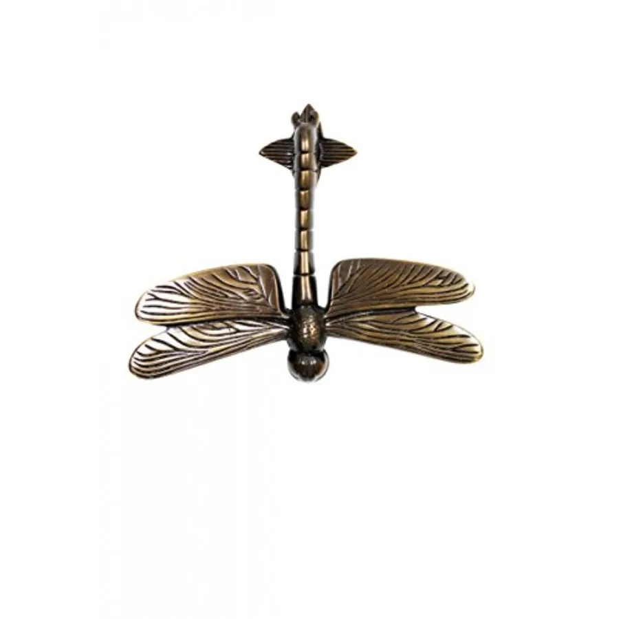 Door Knockers for Front Door 4.8 in. Antique Brass Dragonfly Shaped Door Knocker with Mounting Hardware
Door Knockers for Front Door 4.8 in. Antique Brass Dragonfly Shaped Door Knocker with Mounting Hardware