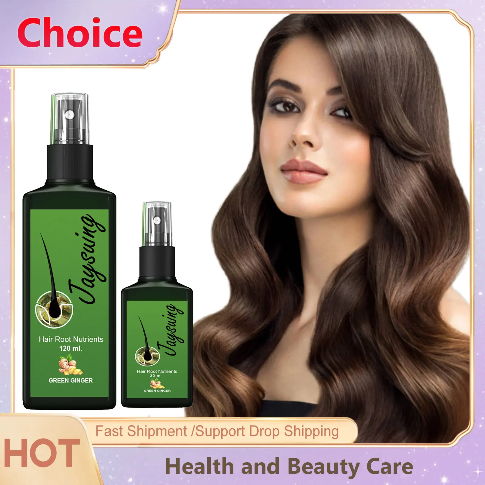 Hair Growth Oil Spray Nourishing Root Ginger Hair Thinning Serum Scalp Massage Treatment Repair Fast Hair Regrowth Essential Oil
Hair Growth Oil Spray Nourishing Root Ginger Hair Thinning Serum Scalp Massage Treatment Repair Fast Hair Regrowth Essential Oil