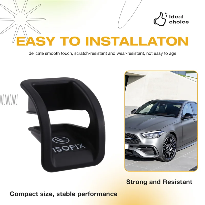 Фиксированный чехол на заднее сиденье автомобиля ISOFIX A2068609001 для C-Class W206 C 200 C260 22-25, зажимы для детских сидений
Фиксированный чехол на заднее сиденье автомобиля ISOFIX A2068609001 для C-Class W206 C 200 C260 22-25, зажимы для детских сидений