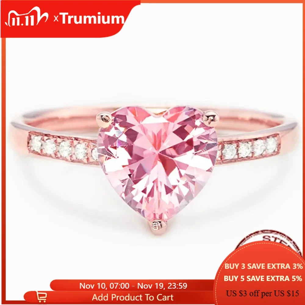 Роскошные кольца для помолвки в виде сердца из серебра, с розовым фианитом
Роскошные кольца для помолвки в виде сердца из серебра, с розовым фианитом