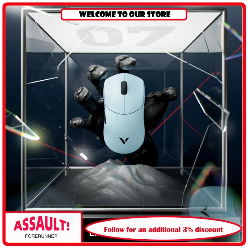 Rapoo VT7S V2 Barrett Wireless Mouse PWA3950 Lightweight Dual Mode Dual 8K Ergonomic Office Game
Rapoo VT7S V2 Barrett Wireless Mouse PWA3950 Lightweight Dual Mode Dual 8K Ergonomic Office Game