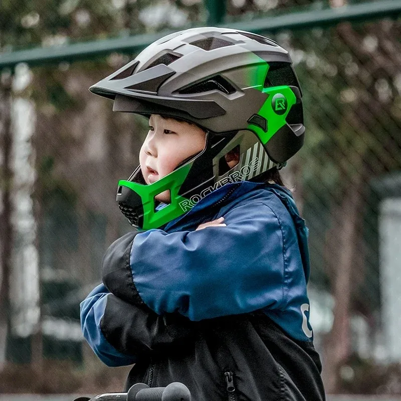 ROCKBROS Children Full Face Cycling Helmet Kids Laufrad Push Bike Helmet Head Safety Protect Girls Boys MTB Road Bicycle Helmet
ROCKBROS Children Full Face Cycling Helmet Kids Laufrad Push Bike Helmet Head Safety Protect Girls Boys MTB Road Bicycle Helmet
