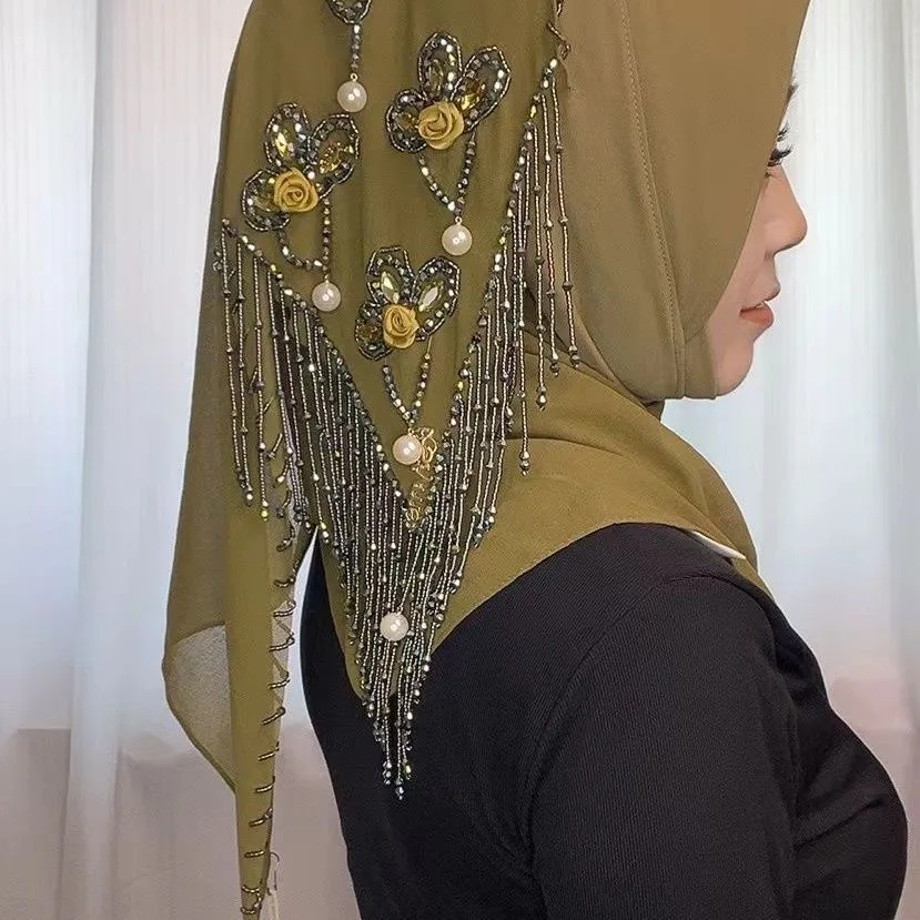 Abaya Hijab Muslim Women Shawl Lace Headscarf Luxury Tassels Scarf Malaysia Prayer Kufi Islam Saudi Arabia Turban 05553
Abaya Hijab Muslim Women Shawl Lace Headscarf Luxury Tassels Scarf Malaysia Prayer Kufi Islam Saudi Arabia Turban 05553