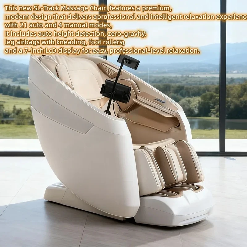 6D Smart Full Body Massage Chair Zero Gravity Recliner with 21 Modes Heating Foot Roller Calf Kneading for Home Relaxation
6D Smart Full Body Massage Chair Zero Gravity Recliner with 21 Modes Heating Foot Roller Calf Kneading for Home Relaxation
