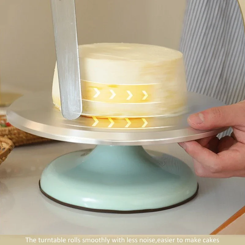 Rotating Cake Turntable Aluminium Alloy 10/12 Inch Revolving Cake Decorating Stand for Pastries Cupcakes and Cake Decorations
Rotating Cake Turntable Aluminium Alloy 10/12 Inch Revolving Cake Decorating Stand for Pastries Cupcakes and Cake Decorations