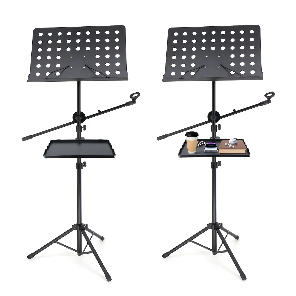 Heavy-duty Music Stand with Adjustable Angle; Supports Sheet Music Weighing Up To 10 Kg; Sturdy Construction; A Microphone Stand
Heavy-duty Music Stand with Adjustable Angle; Supports Sheet Music Weighing Up To 10 Kg; Sturdy Construction; A Microphone Stand