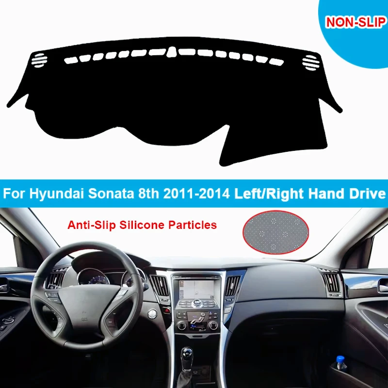 Коврик для приборной панели автомобиля, чехол для Hyundai Sonata 8th 2011 2012 2013 2014, фланелевая замшевая полиэстеровая накидка для ковра, защитная накидка
Коврик для приборной панели автомобиля, чехол для Hyundai Sonata 8th 2011 2012 2013 2014, фланелевая замшевая полиэстеровая накидка для ковра, защитная накидка