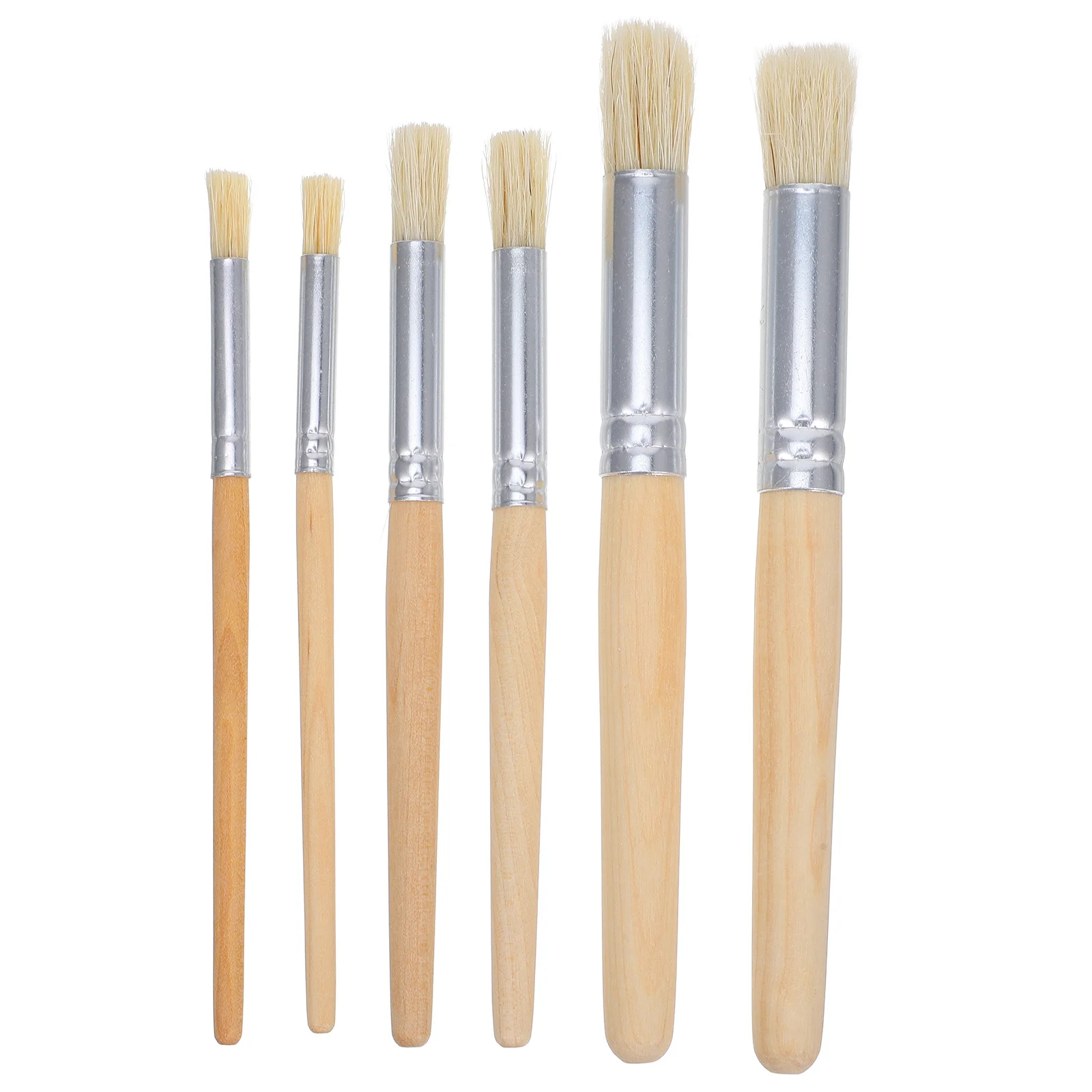12pcs Pig Bristle Stencil Brush Set Round Tip Wooden Handle For Acrylic Oil Painting Diy Crafts Fabric Wood Template Art Tools
12pcs Pig Bristle Stencil Brush Set Round Tip Wooden Handle For Acrylic Oil Painting Diy Crafts Fabric Wood Template Art Tools