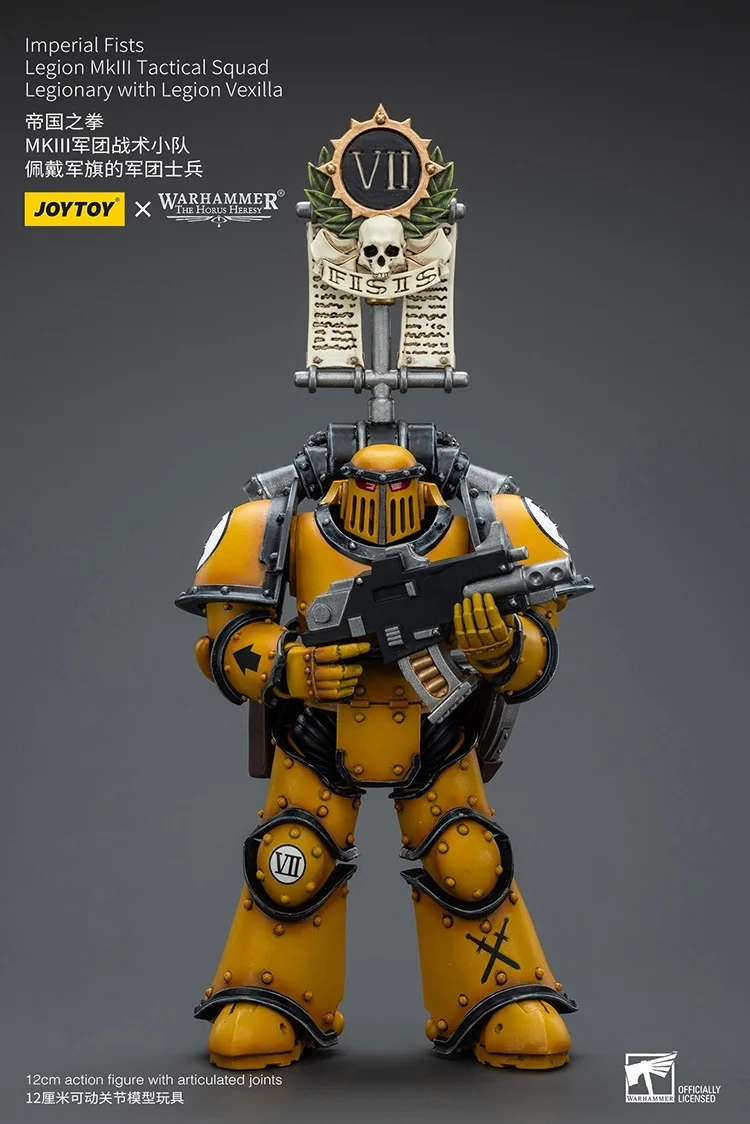 JOYTOY Warhammer "The Horus Heresy" Imperial Fists Legion MkIII Tactical Squad Legionary With Legion Vexilla Action Figures Doll
JOYTOY Warhammer "The Horus Heresy" Imperial Fists Legion MkIII Tactical Squad Legionary With Legion Vexilla Action Figures Doll