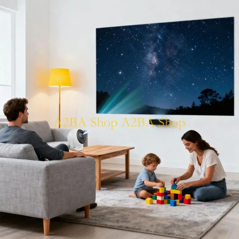 A2BA OS System 13 Mini Projector With Auto Correction 150 Inch Display USB Connection ABS for Movie Gaming
A2BA OS System 13 Mini Projector With Auto Correction 150 Inch Display USB Connection ABS for Movie Gaming