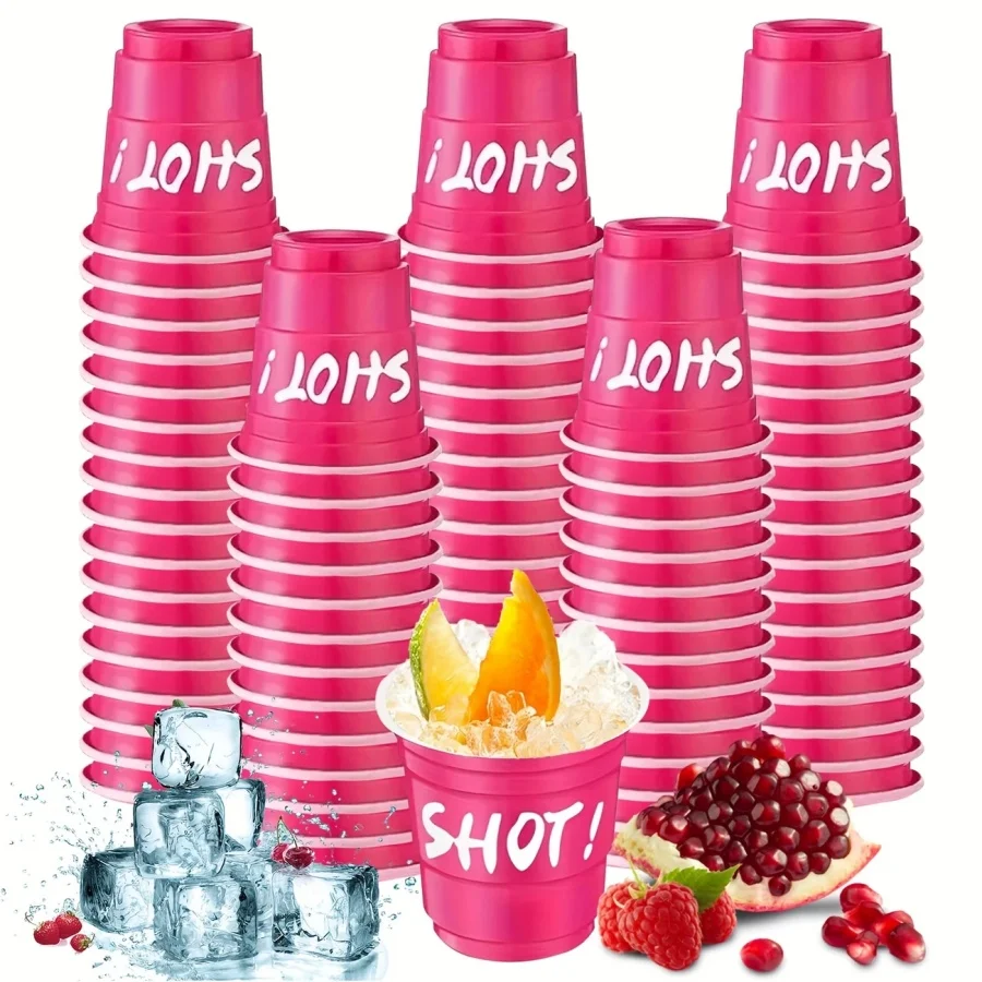 50 plastic mini shot glasses, 2 ounces capacity, disposable shot glasses, suitable for Christmas drinking, wine tasting, holding snacks, jelly sampling and sample packaging
50 plastic mini shot glasses, 2 ounces capacity, disposable shot glasses, suitable for Christmas drinking, wine tasting, holding snacks, jelly sampling and sample packaging