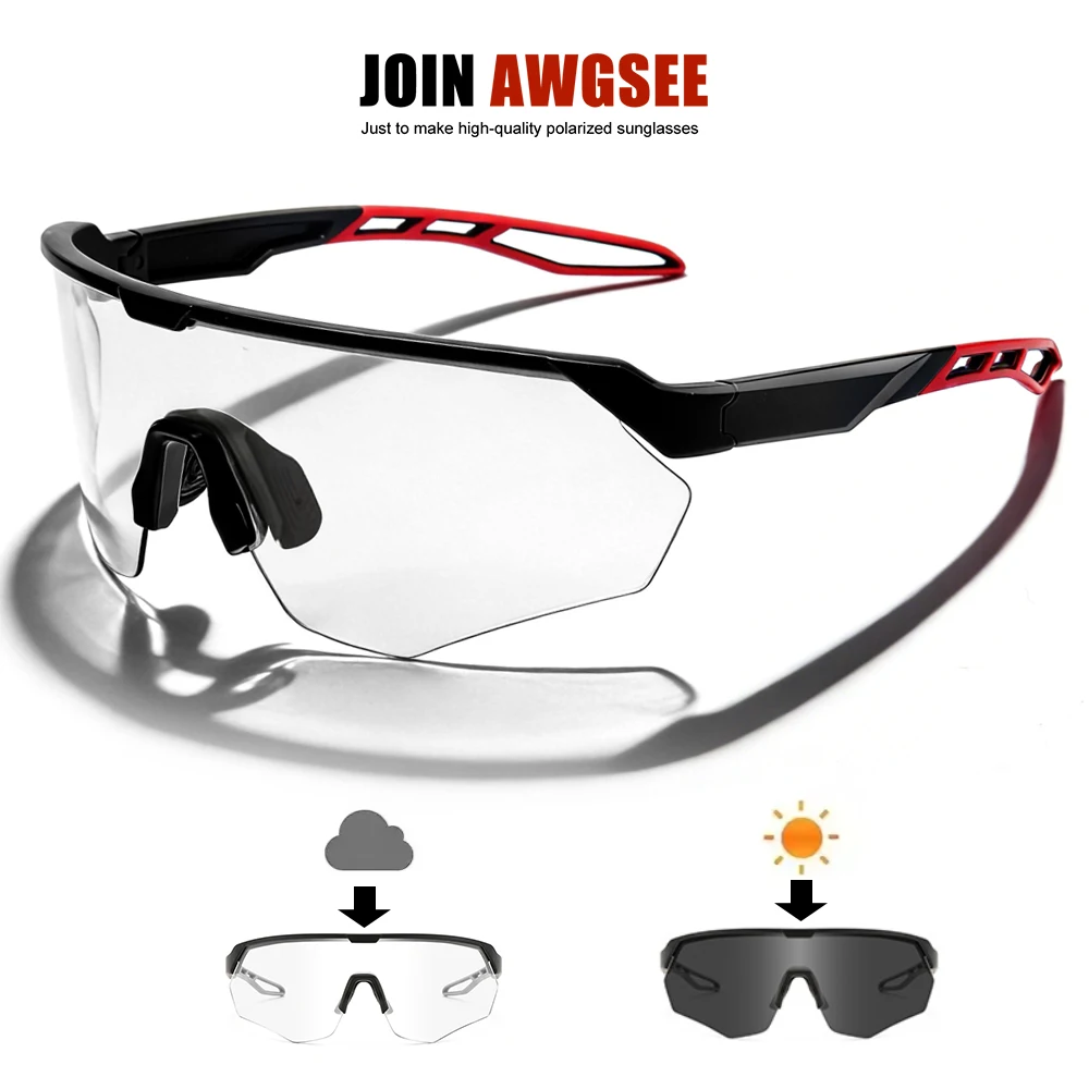 Photochromic Cycling Glasses Windproof Non-Slip Nose Pads for Cycling Skiing And Outdoor Activities
Photochromic Cycling Glasses Windproof Non-Slip Nose Pads for Cycling Skiing And Outdoor Activities
