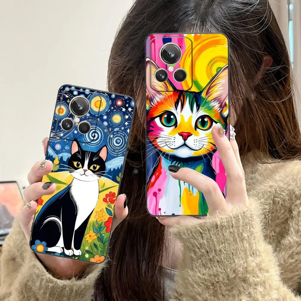 Cute Art Cat Matte TPU Mobile Phone Case for Realme 15 14 13 12 11 10 9 Pro Plus T i Lite 5G Colorful Printing Cover
Cute Art Cat Matte TPU Mobile Phone Case for Realme 15 14 13 12 11 10 9 Pro Plus T i Lite 5G Colorful Printing Cover