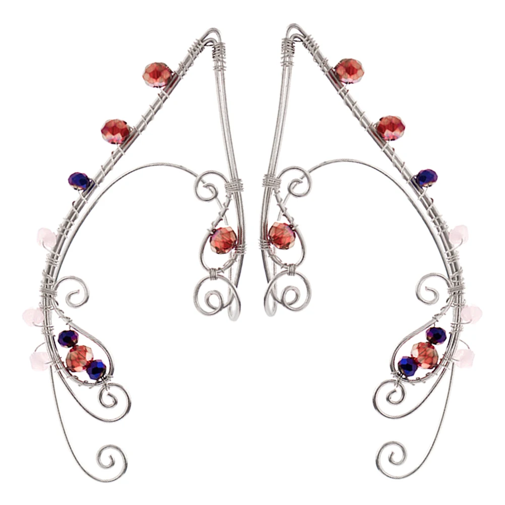 Unpierced Ear Clips Cuff Fairy Earrings for Women Colorful Crystal Non Piercing Cosplay Elf Accessories Safe Comfortable Design
Unpierced Ear Clips Cuff Fairy Earrings for Women Colorful Crystal Non Piercing Cosplay Elf Accessories Safe Comfortable Design