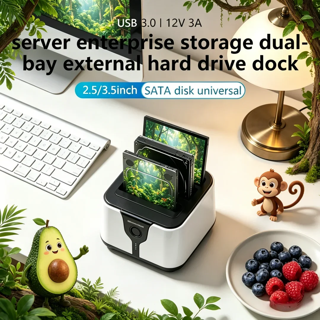 Sumptuous 2 Bay HDD Box Case HDD Docking Station SSD Case Dual Bay Offline Clone SATA to USB 3.0 Adapter for 2.5 3.5 SSD
Sumptuous 2 Bay HDD Box Case HDD Docking Station SSD Case Dual Bay Offline Clone SATA to USB 3.0 Adapter for 2.5 3.5 SSD